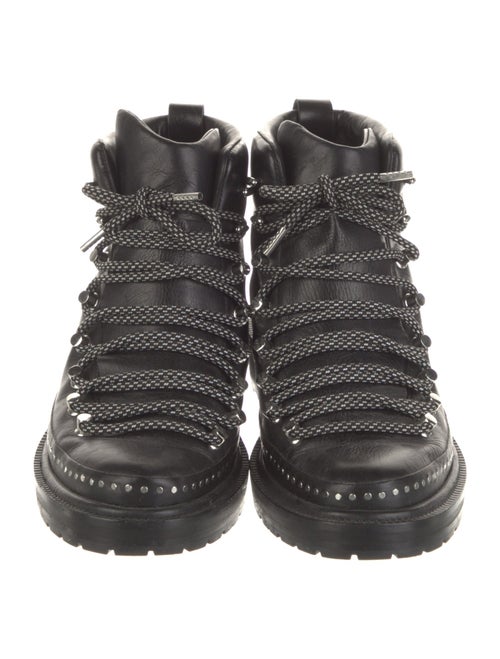 Rag & Bone Leather Studded Accents Combat Boots