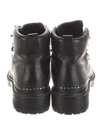Rag & Bone Leather Studded Accents Combat Boots