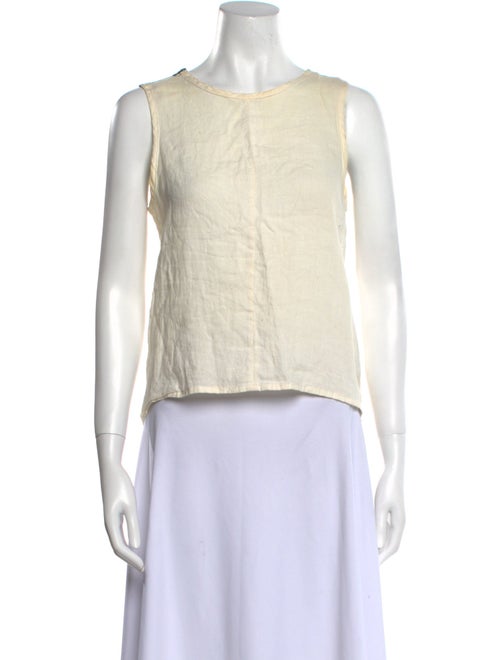 Rag & Bone Silk Crew Neck Crop Top