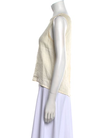 Rag & Bone Silk Crew Neck Crop Top