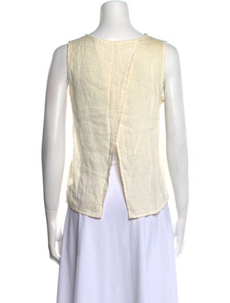 Rag & Bone Silk Crew Neck Crop Top