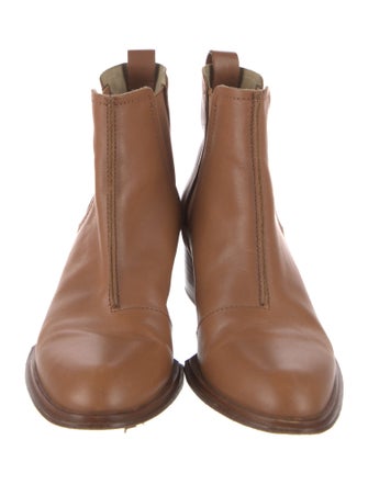 Rag & Bone Leather Grosgrain Trim Chelsea Boots