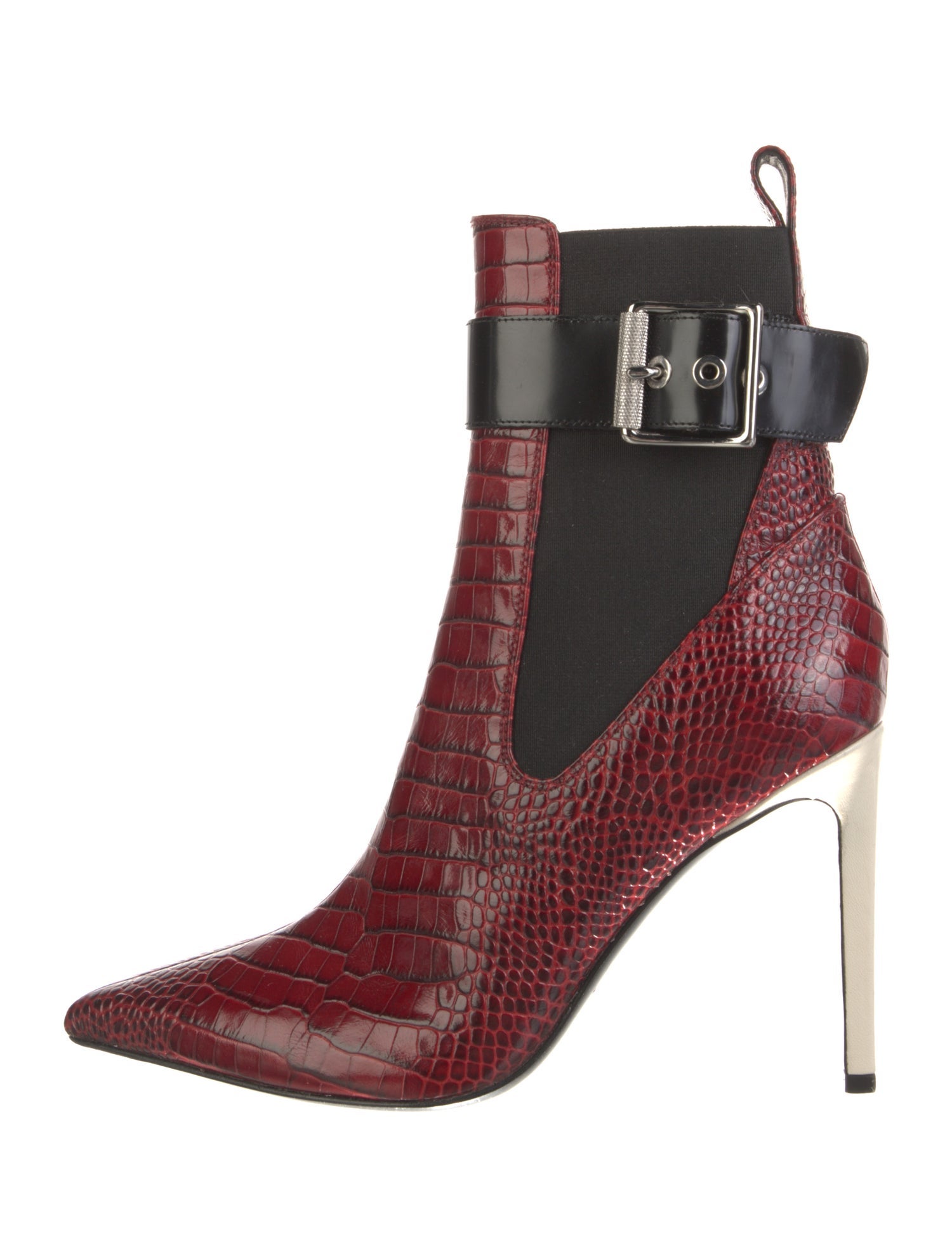 Rag & Bone Leather Colorblock Pattern Chelsea Boots