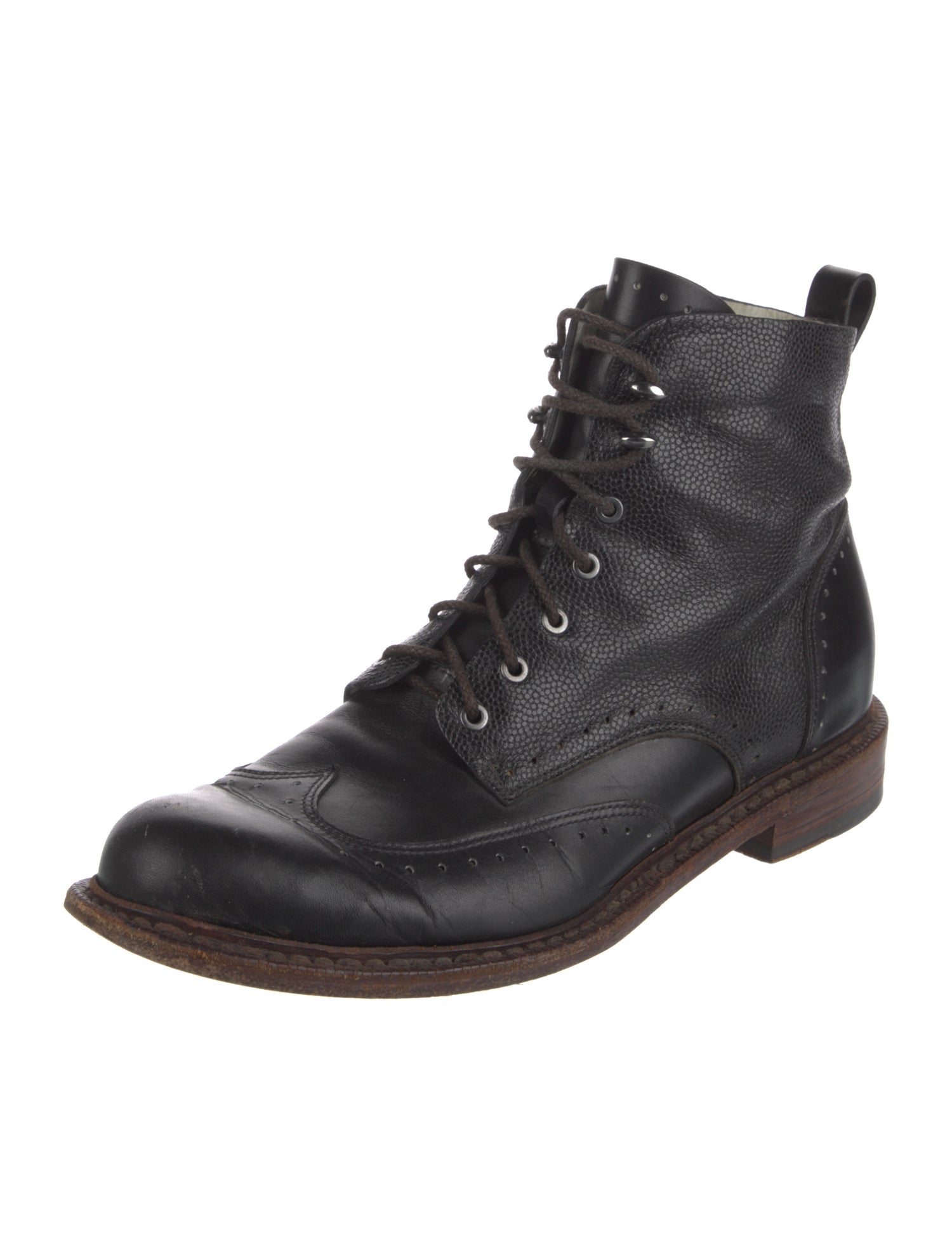 Rag & Bone Leather Combat Boots