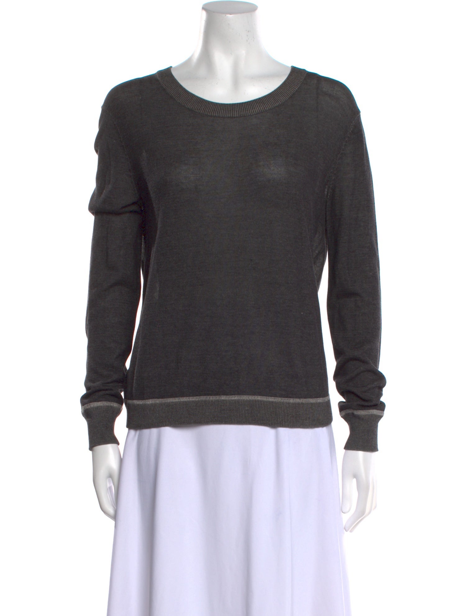 Rag & Bone Scoop Neck Long Sleeve Sweatshirt