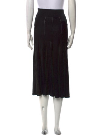 Rag & Bone Pleated Accents Midi Length Skirt