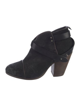 Rag & Bone Suede Leather Trim Embellishment Boots