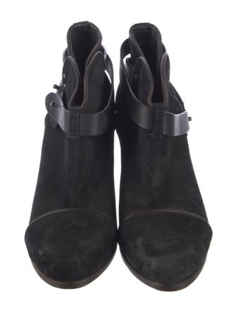 Rag & Bone Suede Leather Trim Embellishment Boots