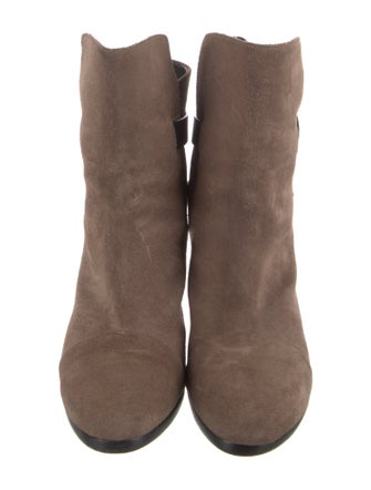 Rag & Bone Suede Leather Trim Embellishment Boots
