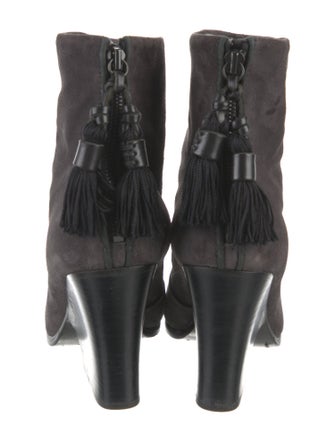 Rag & Bone Suede Tassel Accents Boots