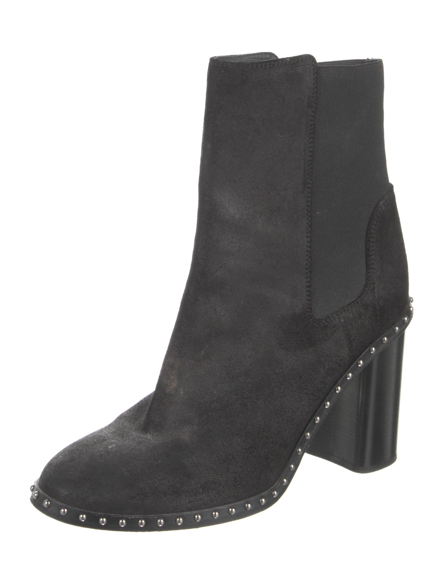 Rag & Bone Suede Studded Accents Sock Boots
