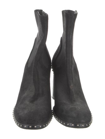 Rag & Bone Suede Studded Accents Sock Boots