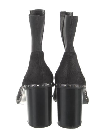 Rag & Bone Suede Studded Accents Sock Boots