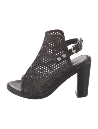 Rag & Bone Leather Lasercut Accents Slingback Sandals