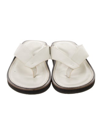 Rag & Bone Leather Colorblock Pattern Slides