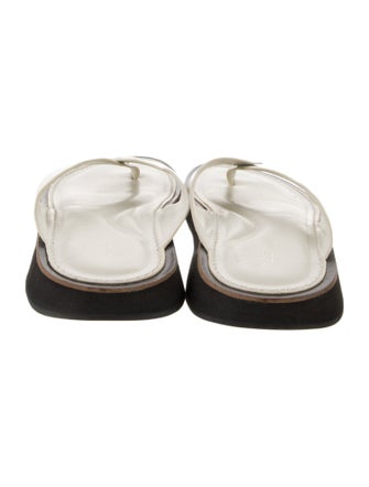 Rag & Bone Leather Colorblock Pattern Slides