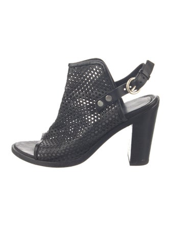 Rag & Bone Leather Lasercut Accents Slingback Sandals