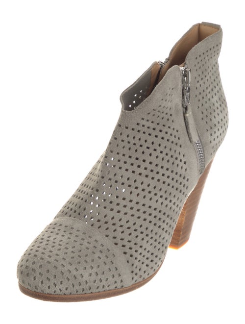 Rag & Bone Suede Lasercut Accents Boots