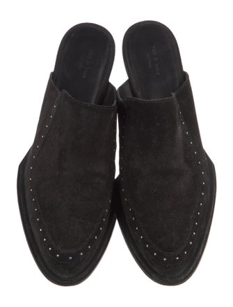 Rag & Bone Suede Studded Accents Mules