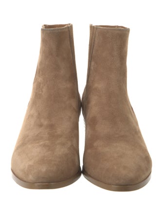 Rag & Bone Suede Animal Print Chelsea Boots