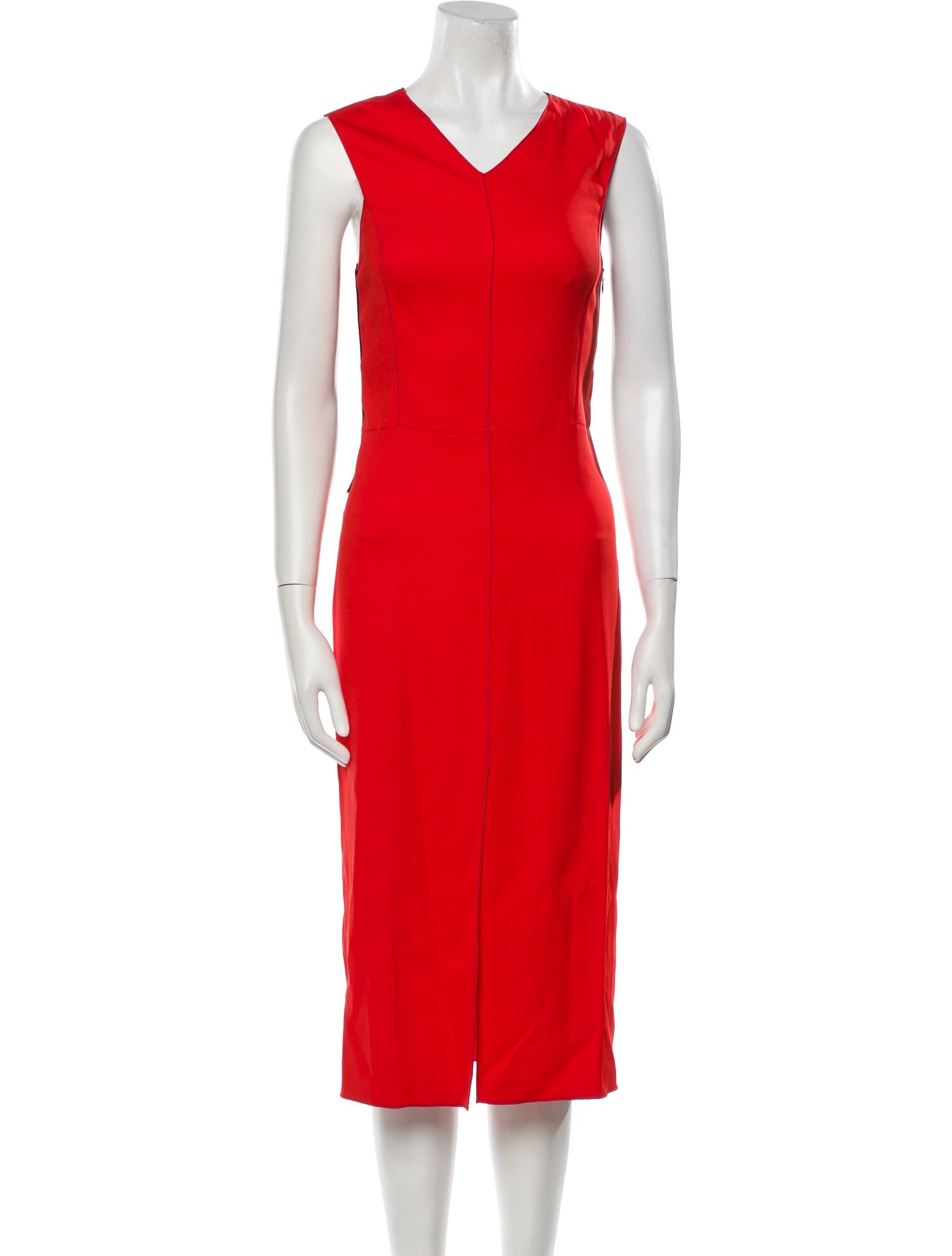 Rag & Bone V-Neck Midi Length Dress