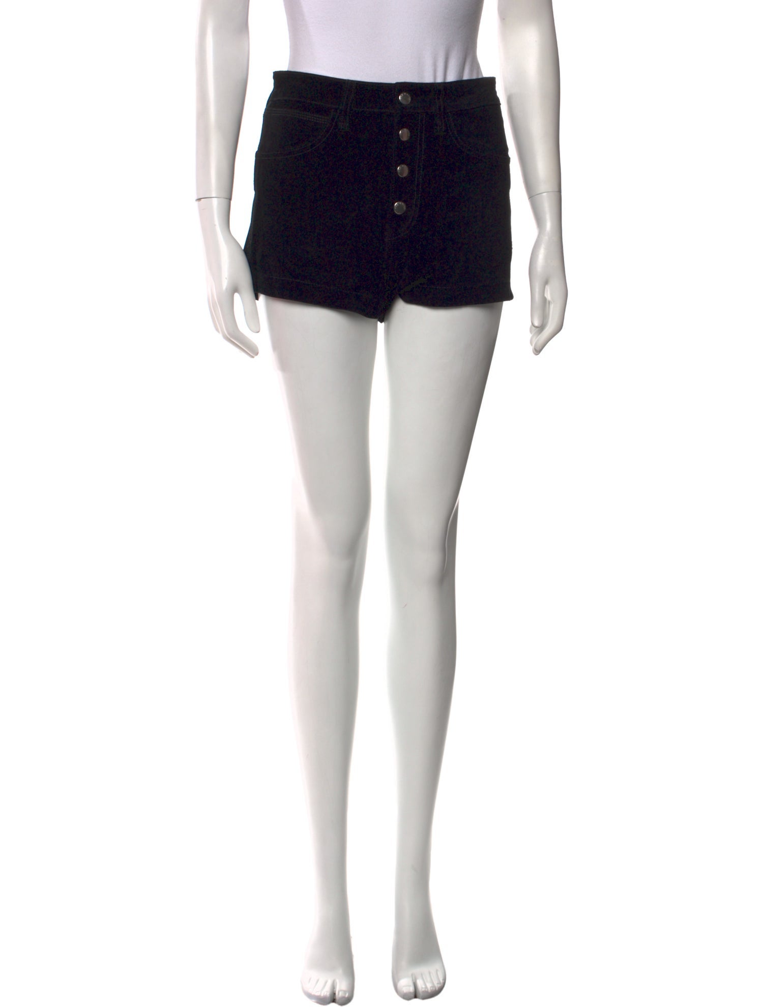 Rag & Bone Calf Leather Mini Shorts