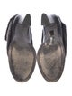 Rag & Bone Leather Faux Fur Trim Mules