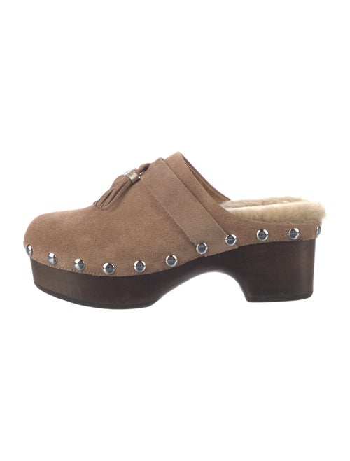 Rag & Bone Suede Tassel Accents Mules