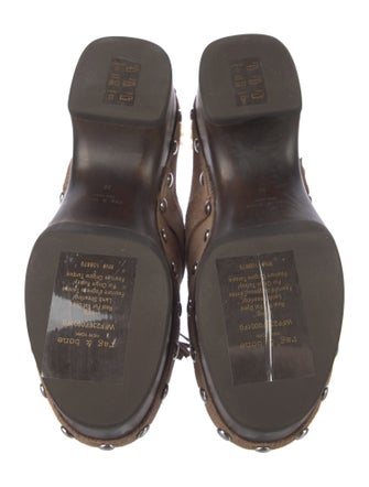 Rag & Bone Suede Tassel Accents Mules