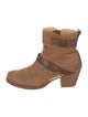 Rag & Bone Suede Leather Trim Embellishment Boots