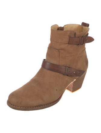 Rag & Bone Suede Leather Trim Embellishment Boots