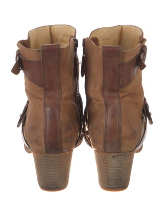 Rag & Bone Suede Leather Trim Embellishment Boots