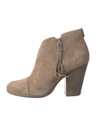 Rag & Bone Suede Tassel Accents Boots