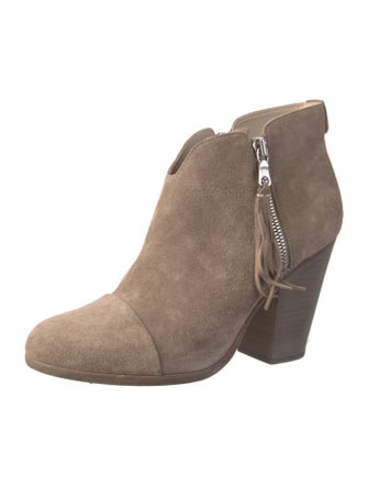 Rag & Bone Suede Tassel Accents Boots