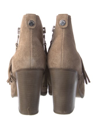 Rag & Bone Suede Tassel Accents Boots