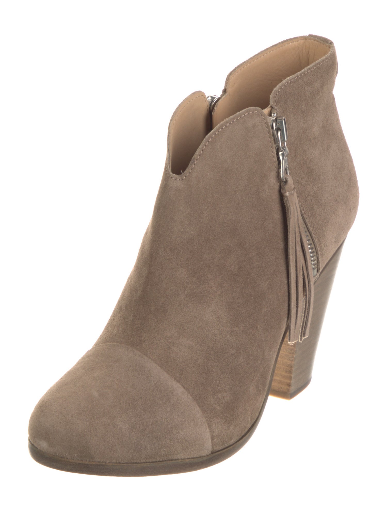 Rag & Bone Suede Tassel Accents Boots