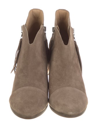 Rag & Bone Suede Tassel Accents Boots