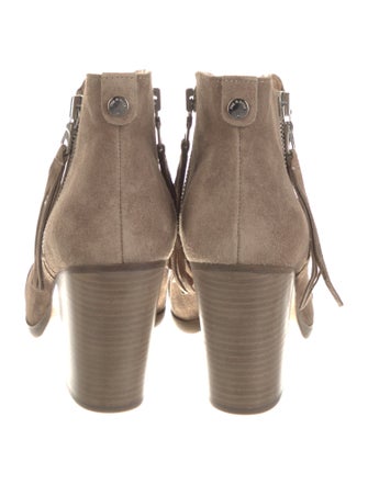 Rag & Bone Suede Tassel Accents Boots
