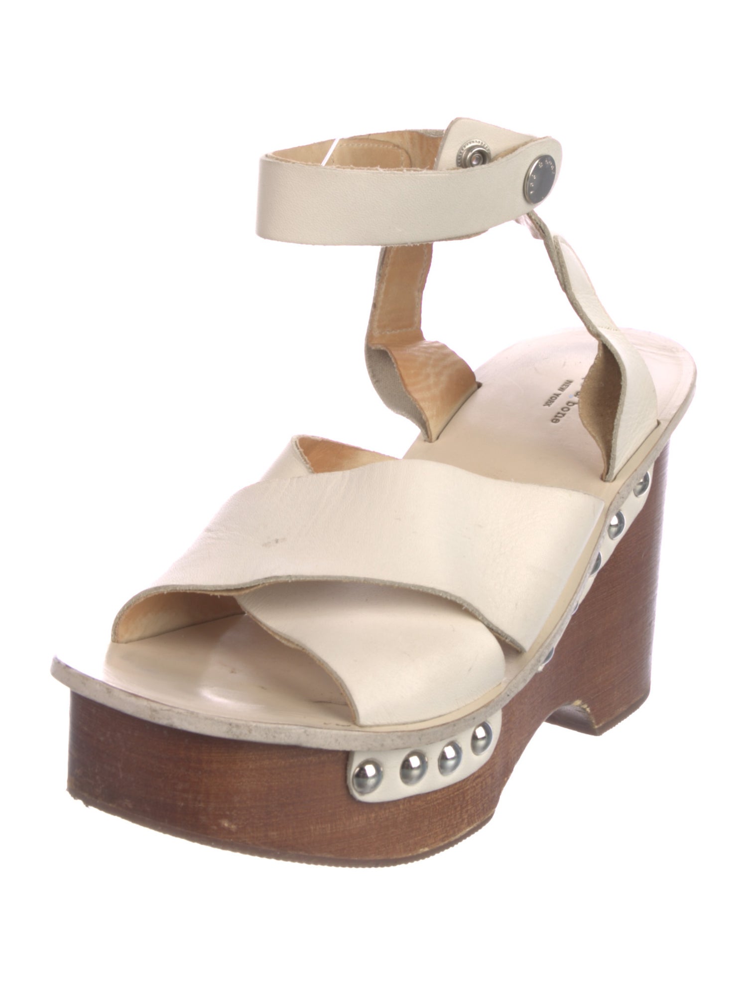 Rag & Bone Leather Studded Accents Sandals