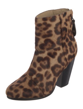 Rag & Bone Ponyhair Animal Print Boots