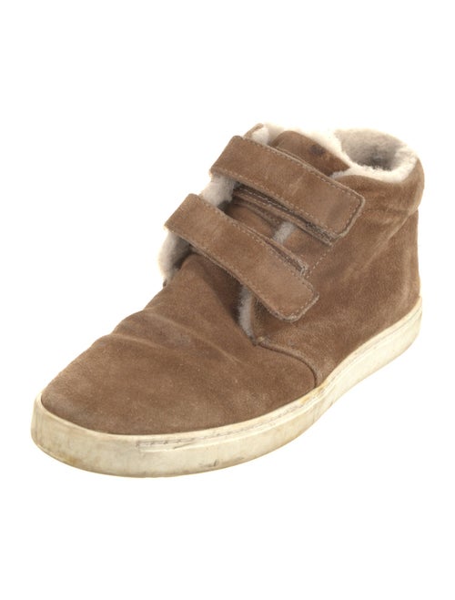 Rag & Bone Suede Fur Trim Sneakers