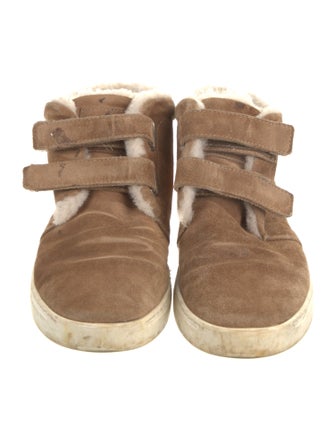 Rag & Bone Suede Fur Trim Sneakers