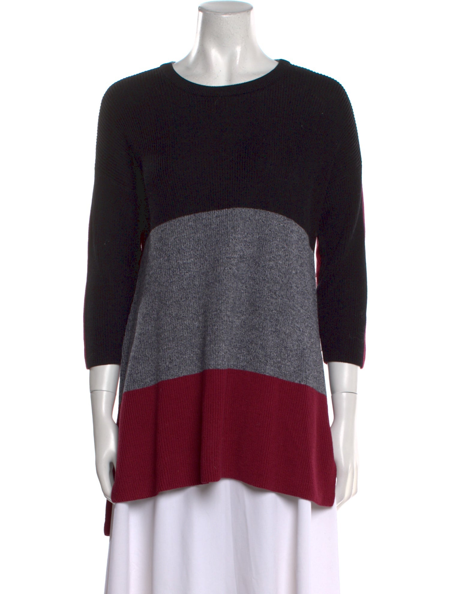 Rag & Bone Colorblock Pattern Crew Neck Sweater