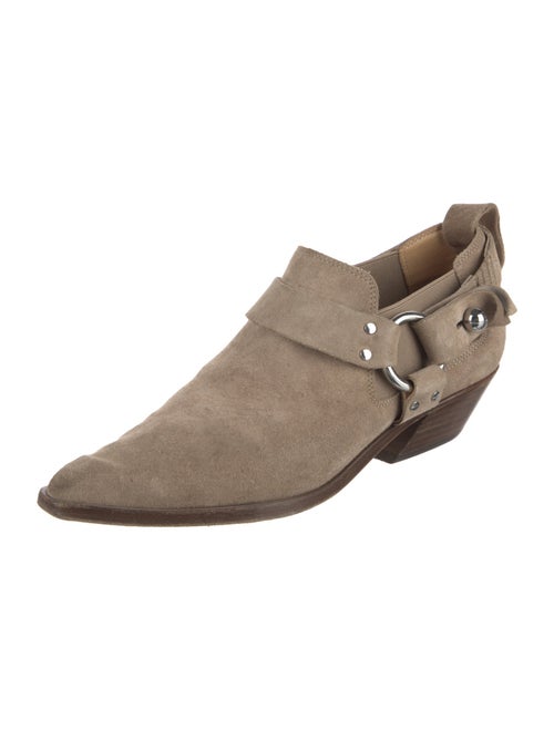 Rag & Bone Suede Moto Boots