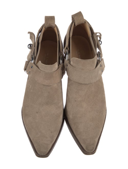 Rag & Bone Suede Moto Boots