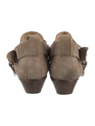 Rag & Bone Suede Moto Boots