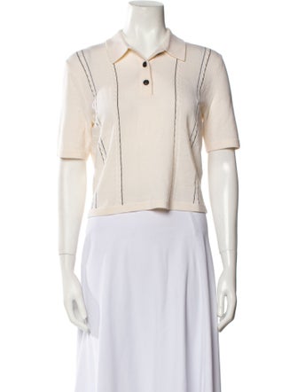 Rag & Bone Wool Short Sleeve Crop Top