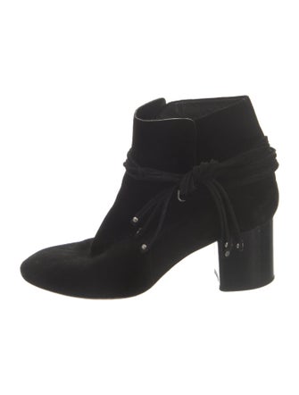 Rag & Bone Suede Fringe Trim Accent Boots