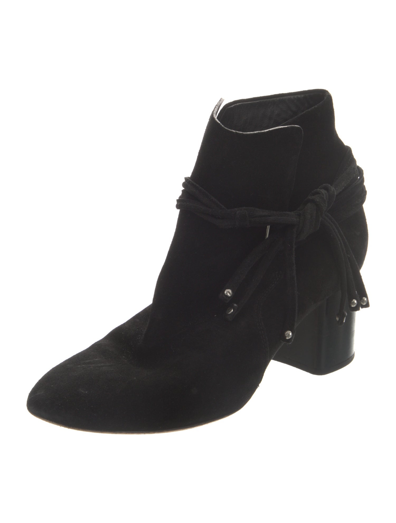 Rag & Bone Suede Fringe Trim Accent Boots