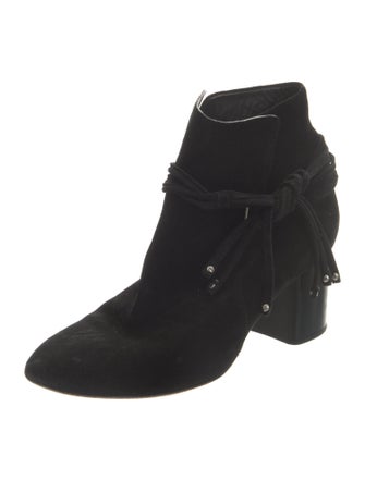 Rag & Bone Suede Fringe Trim Accent Boots